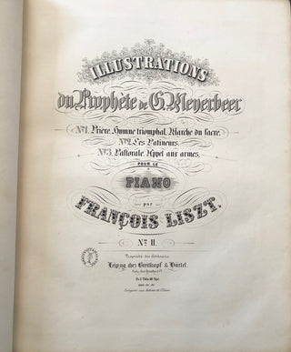 Liszt, Franz. (1811–1886) Sammelband of First and Early Editions