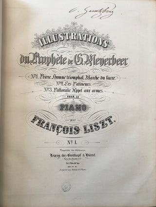 Liszt, Franz. (1811–1886) Sammelband of First and Early Editions