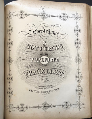 Liszt, Franz. (1811–1886) Sammelband of First and Early Editions