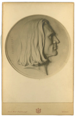 Liszt, Franz. (1811–1886) Cabinet Portrait inscribed by Pauline Apel