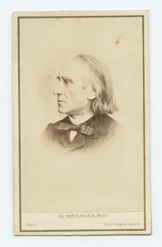 Liszt, Franz. (1811–1886) Carte de Visite Photograph