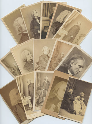 Liszt, Franz. (1811–1886) Collection of Carte de Visite Photographs