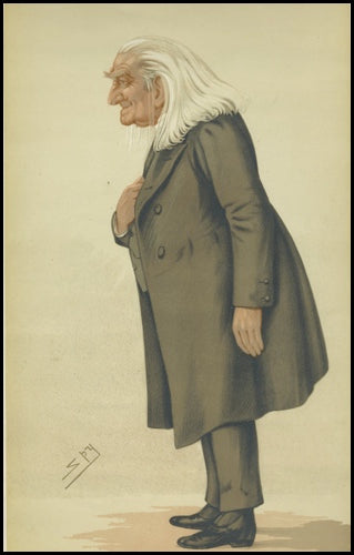 Liszt, Franz. (1811–1886) Vanity Fair Portrait Print, "The Abbé."