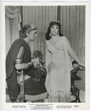 Lollobrigida, Gina. (b. 1927) Signed Photograph in "Solomon and Sheba"