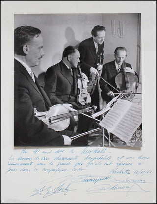 [String Quartets] Lowenguth Quartet Signed Photograph