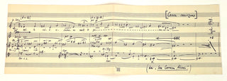 Dallapiccola, Luigi. (1904–1975) Autograph Musical Quotation, "Sex Carmina Alcaci."