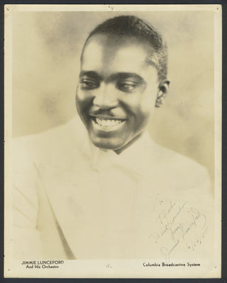 Lunceford, Jimmie. (1902 - 1947) Signed Photograph