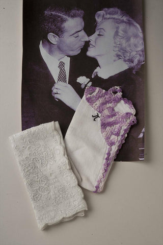 Monroe, Marilyn. (1926–1962) Marilyn Monroe's Wedding Handkerchiefs