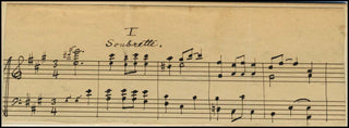 MacDowell, Edward. (1860-1908) Autograph Musical Quotation