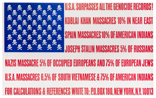 [Vietnam] Maciunas, George. (1931 - 1978) [Lennon, John. (1940 - 1980) & Ono, Yoko. (b.1933)] U.S.A. SURPASSES ALL THE GENOCIDE RECORDS! 1966.