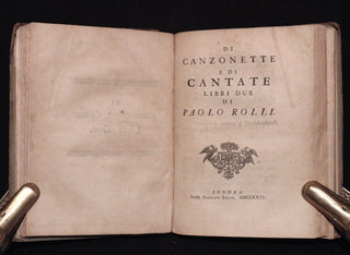 Maffei, Scipione. (1675-1755) & Rolli, Paolo Antonio. (1687-1765) & Virgil. (70 BC-19 BC) Merope; Canzonette e Cantate; Eclogues