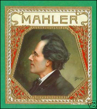 Mahler, Gustav. (1860-1911) Original 1923 Cigar Label!