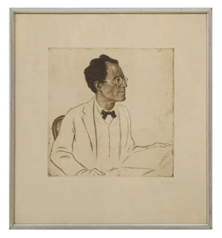 Mahler, Gustav. (1860-1911)[Michl, Ferdinand. (1877-1951)] Der Komponist Gustav Mahler - Signed Original Etching