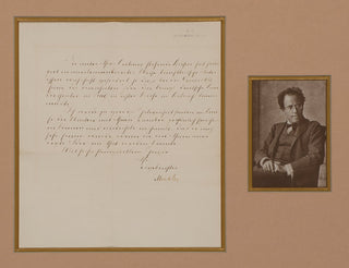 Mahler, Gustav. (1860-1911) Signed Letter regarding Don Giovanni and the Salzburg Festival celebrating the 150th anniversary of Mozart's birthday