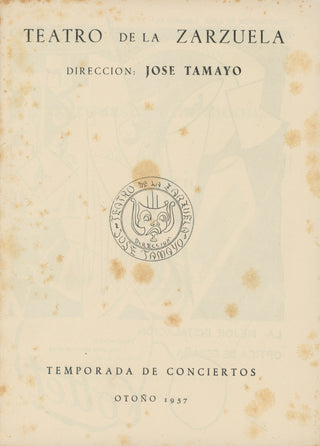 Malcuzynski, Witold. (1914–1977) & Mendoza Lassalle, Cesar de. (1910–?) Signed Concert Program