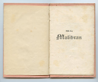 [Malibran, Maria. (1808–1836)] [Callas, Maria. (1923–1977)]  "Per la Malibran" - From the Collection of Maria Callas