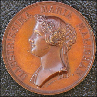 Malibran, Maria. (1808-1836) [Elion, Jacques] Bronze Portrait Medal