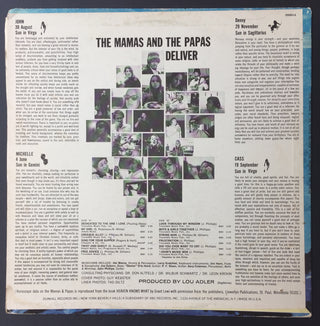 [The Mamas & The Papas]  "The Mamas & The Papas Deliver" - Signed LP