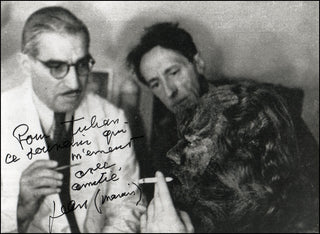 [Cocteau, Jean. (1889–1963)] Marais, Jean. (1913–1998) Signed Photograph in La Belle et la Bête