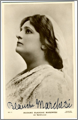 Marchesi, Blanche. (1863-1940) Signed Photograph as Santuzza.