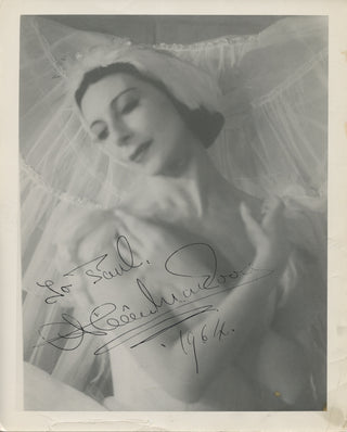 Markova, Alicia. (1910–2004) Signed John Lindquist Photograph