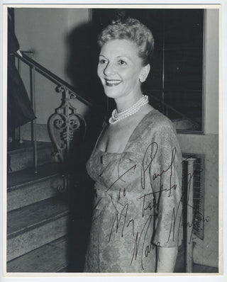 Martin, Mary. (1913–1990) Signed Photograph