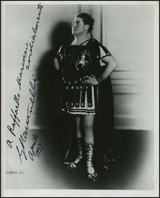 Martinelli, Giovanni. (1885–1969) Signed Photograph as Pollione in Norma