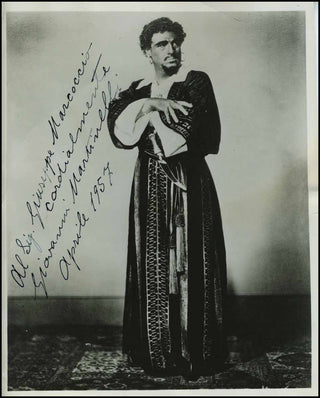 [Opera] Martinelli, Giovanni. (1885–1969) Signed Photograph as Otello