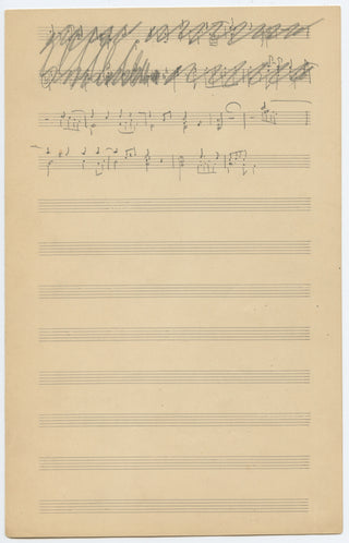 Martinu, Bohuslav. (1890–1959) Group of Letters and Autograph Musical Quotations