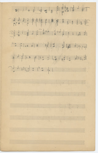 Martinu, Bohuslav. (1890–1959) Group of Letters and Autograph Musical Quotations