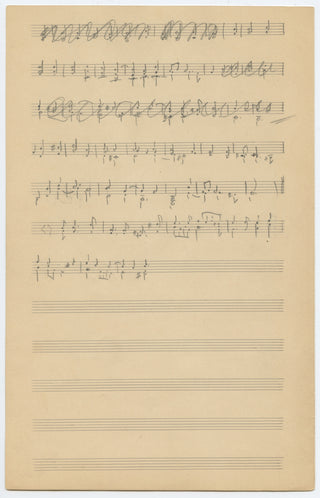 Martinu, Bohuslav. (1890–1959) Group of Letters and Autograph Musical Quotations