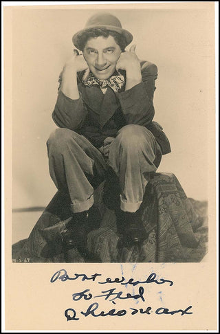 Marx, Chico. (1887 - 1961) Signed Photograph