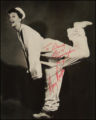 [South Pacific] Martin, Mary. (1913-1990) Signed Photograph as Nellie Forbush