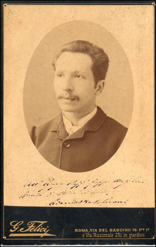 Mascheroni, Edoardo. (1859 - 1941) Signed Cabinet Photograph