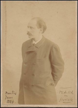 Massenet, Jules. (1842-1912) Original Photograph Portrait, inscribed at "Cid" premiere.