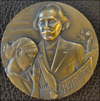 Massenet, Jules. (1842-1912) Bronze Portrait Medal