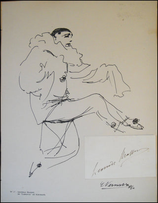 [Ballets Russes] Massine, Léonide. (1896-1979) Bold Autograph Signature and Portrait Print