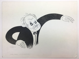 [Masur, Kurt. (1927–2015)] Norkin, Sam. (1917–2011) Original Caricature Drawing