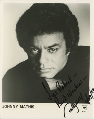 Mathis, Johnny. (b. 1935) Signed Promotional Photograph