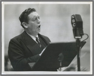 McCormack, John. (1884-1945) Original photograph, singing.