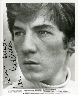 McKellen, Ian. (b. 1939) "Thank You All Very Much" - Early Signed Photograph