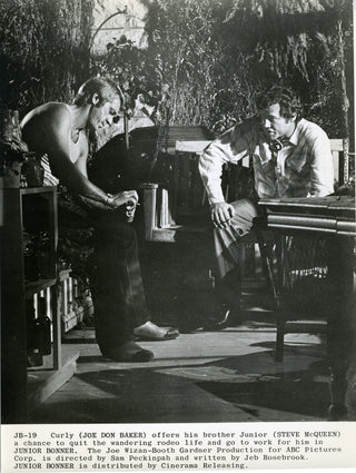 [McQueen, Steve. (1930 - 1980)] [Preston, Robert. (1918-1987)] [Peckinpah, Sam. (1925-1984)] 17 Original Movie Stills from "Junior Bonner"