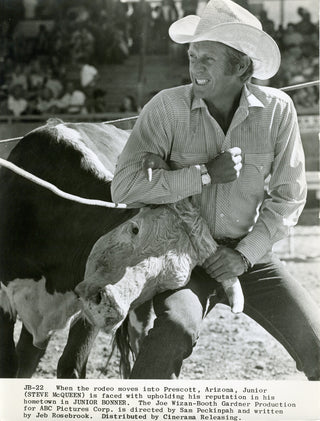 [McQueen, Steve. (1930 - 1980)] [Preston, Robert. (1918-1987)] [Peckinpah, Sam. (1925-1984)] 17 Original Movie Stills from "Junior Bonner"