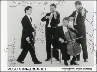 [String Quartets] Medici String Quartet.  Signed Photograph