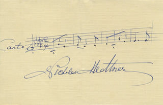 Medtner, Nikolai. (1880–1951) Autograph Musical Quotation