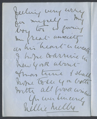 Melba, Nellie. (1861–1931) [Klein, Herman. (1856–1934)] Group of Autograph Letters to Herman Klein