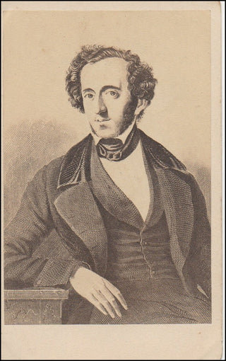 Mendelssohn-Bartholdy, Felix. (1809–1847) Original CDV Portrait