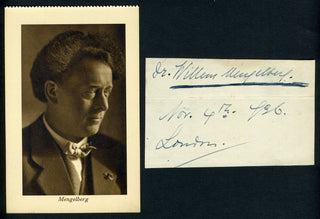 Mengelberg, Willem. (1871-1951) Autograph Signature