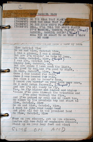 Merman, Ethel. (1908-1984) Merman&apos;s Personal Annotated Song Lyric Book