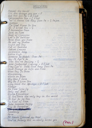 Merman, Ethel. (1908-1984) Merman&apos;s Personal Annotated Song Lyric Book